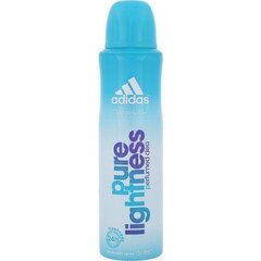 Spreideodorant Adidas Pure Lightness naistele 150 ml hind ja info | Dušigeelid ja deodorandid naistele | hansapost.ee