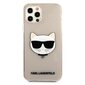 Karl Lagerfeld KLHCP12LCHTUGLGO iPhone 12 Pro Max 6.7 " kuldne kõva ümbris Glitter Choupette hind ja info | Telefonide kaitsekaaned ja -ümbrised | hansapost.ee