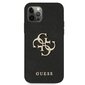 Guess GUHCP12MSA4GGBK iPhone 12/12 Pro 6.1 " must kõva ümbris, Saffiano 4G metallist logo hind ja info | Telefonide kaitsekaaned ja -ümbrised | hansapost.ee