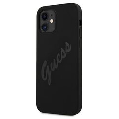 Guess GUHCP12SLSVSBK iPhone 12 mini 5.4 " must kõva ümbris Script Vintage цена и информация | Чехлы для телефонов | hansapost.ee