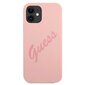 Guess GUHCP12SLS API iPhone 12 mini 5,4 " roosa kõva ümbris Script Vintage цена и информация | Telefonide kaitsekaaned ja -ümbrised | hansapost.ee