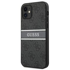 Guess GUHCP12S4GDGR iPhone 12 mini 5,4 " hall kõva ümbris, 4G Stripe hind ja info | Telefonide kaitsekaaned ja -ümbrised | hansapost.ee