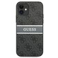 Guess GUHCP12S4GDGR iPhone 12 mini 5,4 " hall kõva ümbris, 4G Stripe hind ja info | Telefonide kaitsekaaned ja -ümbrised | hansapost.ee