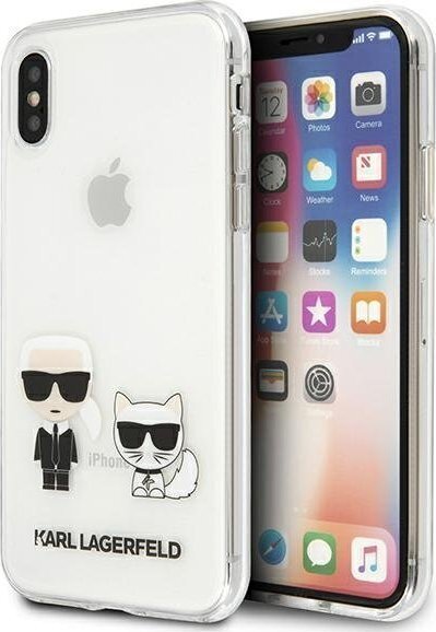 Karl Lagerfeld KLHCI65CKTR iPhone Xs Max цена и информация | Telefonide kaitsekaaned ja -ümbrised | hansapost.ee