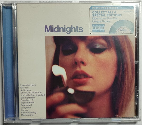 CD TAYLOR SWIFT "Midnights" Moonstone Blue hind ja info | Vinüülplaadid, CD, DVD | hansapost.ee