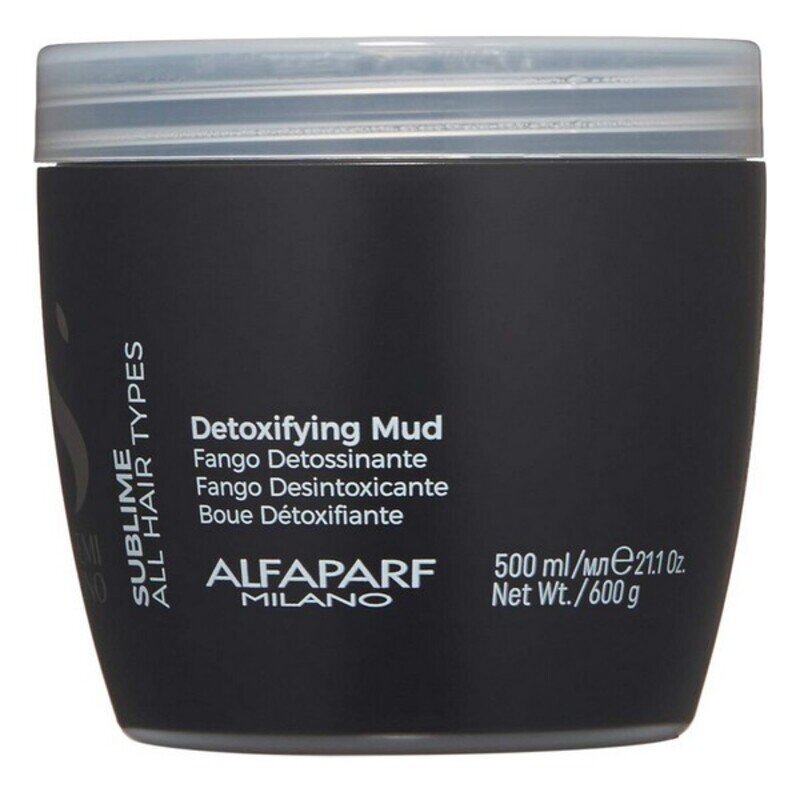 Mask Semi Di Lino Sublime Detoxifying Mud Alfaparf Milano (500 ml) цена и информация | Juuksemaskid, õlid ja seerumid | hansapost.ee