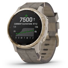 Garmin Fenix 6S Pro Solar, бежевый цена и информация | Смарт-часы (smartwatch) | hansapost.ee