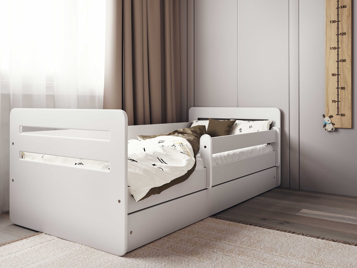 Lastevoodi Kocot Kids Tomi, 180x80 cm, valge hind ja info | Lastevoodid | hansapost.ee