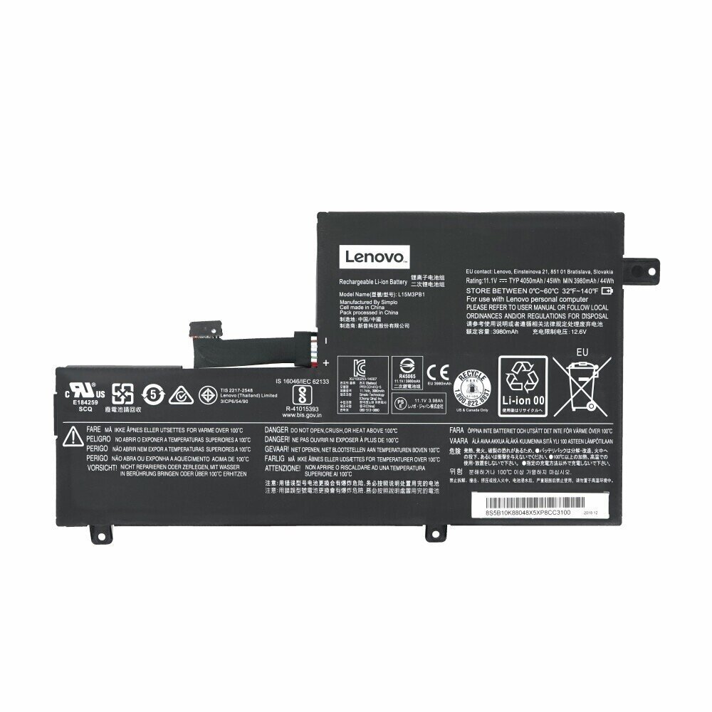 Lenovo aku 3 elemendiga Li-Ion 45W - 5B10K88048 hind ja info | Sülearvuti akud | hansapost.ee