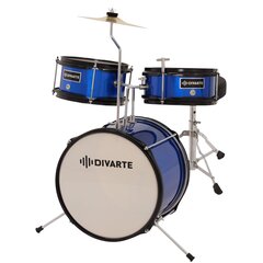 3-osaline laste trummikomplekt Divarte Kid Drumset BL hind ja info | Löökpillid | hansapost.ee