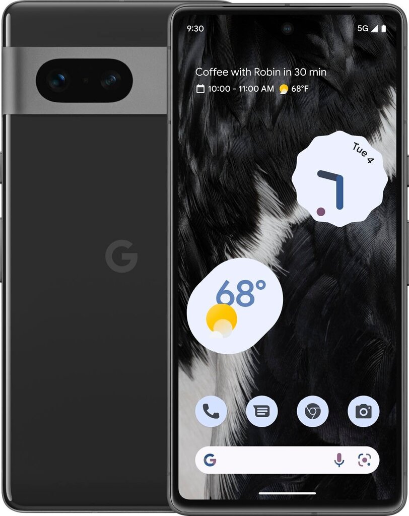 Google Pixel 7 5G Dual SIM 8/128GB Obsidian Black (GA03923-GB) hind ja info | Telefonid | hansapost.ee