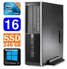 HP 8100 Elite SFF i5-650 16GB 240SSD DVD WIN10 цена и информация | Стационарные компьютеры | hansapost.ee