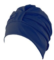 Fabric swimcap with plastic lining and adjustable velcro closure 3473 54 navy цена и информация | Шапки для плавания | hansapost.ee