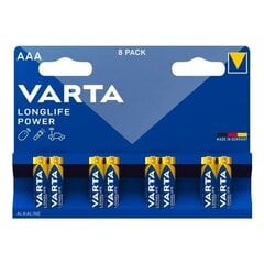 Leeliselemendid Varta Longlife Power AAA, 8 tk price and information | Batteries | hansapost.ee