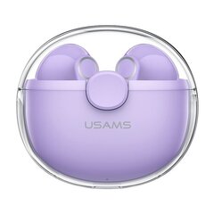 Kõrvaklapid Usams BU12 TWS, purple hind ja info | USAMS Heli- ja videoseadmed, klaviatuurid ja hiired | hansapost.ee