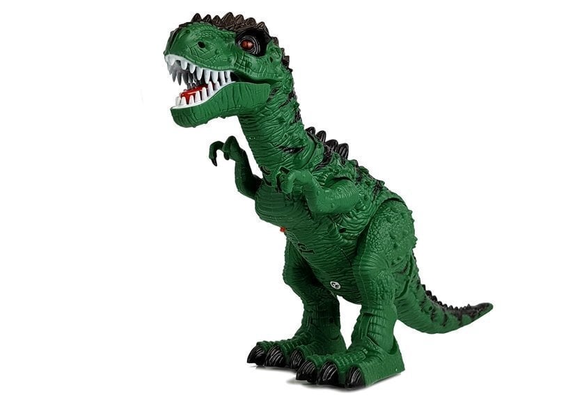 Kaugjuhtimispuldiga munev dinosaurus Lean Toys Dinosour, roheline hind ja info | Mänguasjad poistele | hansapost.ee