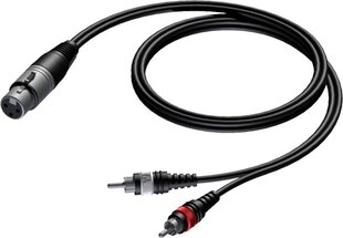 Procab CAB704/1.5, XLR/RCA, 1.5 м цена и информация | Кабели и провода | hansapost.ee