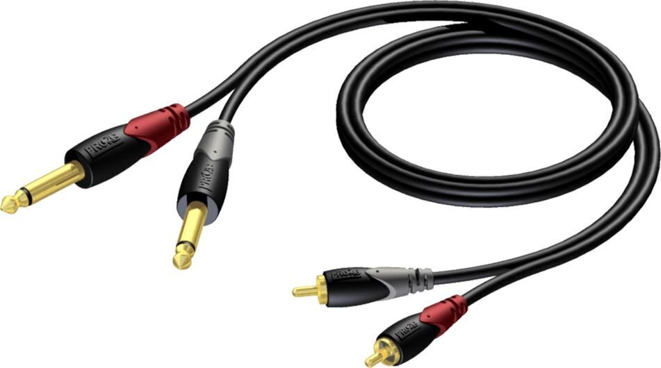 Procab CLA631/5, RCA/6.3mm, 5 m hind ja info | Juhtmed ja kaablid | hansapost.ee