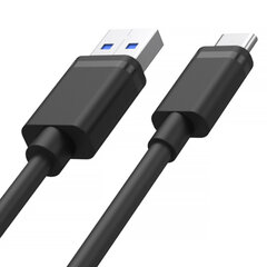 Unitek Y-C481BK, USB-A/USB-C, 0.5 m price and information | Juhtmed ja kaablid | hansapost.ee