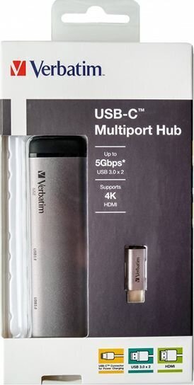 Adapter Verbatim, USB-C цена и информация | USB adapterid ja jagajad | hansapost.ee