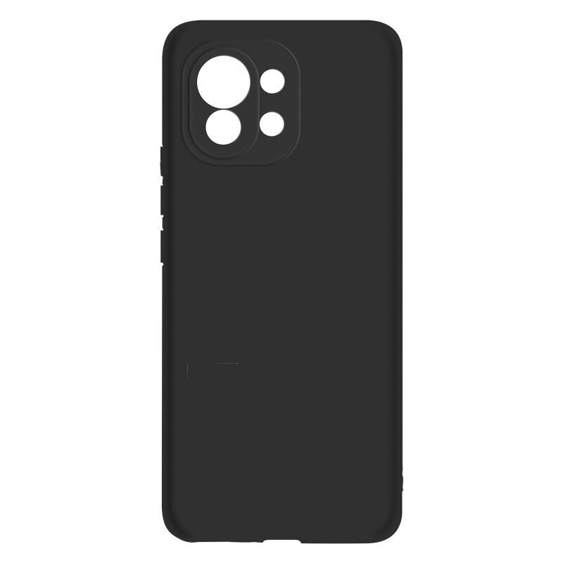 Vennus Silicone Lite tagakaane ümbris Xiaomi Mi 11 Black jaoks цена и информация | Telefonide kaitsekaaned ja -ümbrised | hansapost.ee