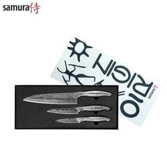 Samura Origin 3-st noast koosnev komplekt (lõhkumisnuga 87mm, tarbenuga 125mm, koka nuga 200mm) цена и информация | Ножи и аксессуары для них | hansapost.ee