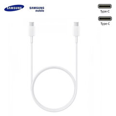 Кабель передачи данных и подзаряда Samsung EP-DG980 Galaxy S20, S20+, S20 Ultra USB-C на USB-C 2.0, 1м, белый цена и информация | Кабели для телефонов | hansapost.ee