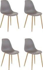 Комплект из 4-х стульев Miller, светло-серого цвета цена и информация | Стулья для кухни и столовой | hansapost.ee