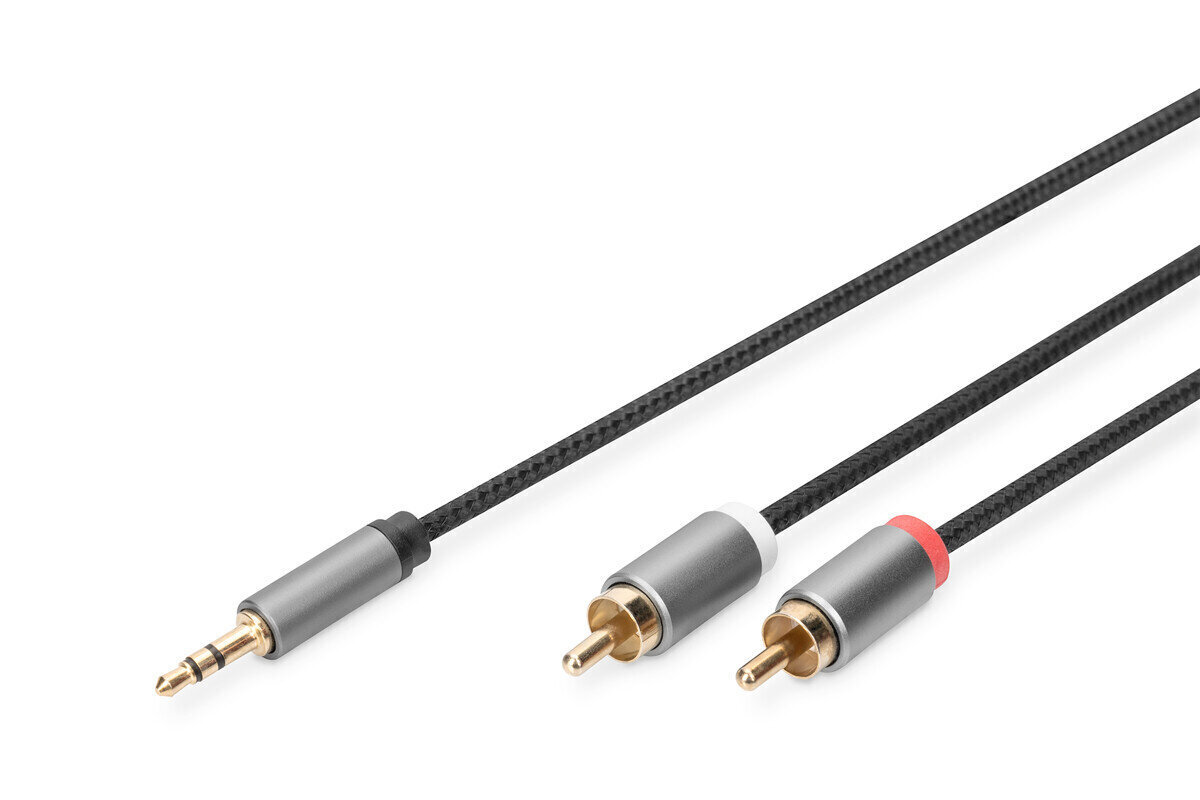 Digitus Stereo 3.5mm - 2RCA, 1.8m hind ja info | Juhtmed ja kaablid | hansapost.ee