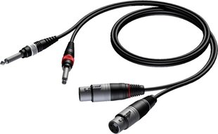 Procab CAB707/1.5, XLR/6.3mm, 1.5 m hind ja info | Juhtmed ja kaablid | hansapost.ee