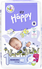 Подгузники Happy Newborn, 1. размер (2-5 кг), 42 шт. цена и информация | Happy Товары для детей и младенцев | hansapost.ee