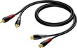 Procab CLA850/1.5, RCA, 1.5 m цена и информация | Juhtmed ja kaablid | hansapost.ee