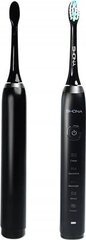 Elektriline hambahari Shona IPX7 Sonic 5 töörežiimiga + reisikohver (kaasas 2 pead) Must hind ja info | Elektrilised hambaharjad | hansapost.ee