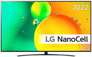 86" NanoCell 4K Smart TV LG 86NANO763QA цена и информация | Телевизоры | hansapost.ee