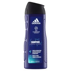 Dušigeel Adidas UEFA Champions League Champions 400 ml hind ja info | Dušigeelid, õlid | hansapost.ee
