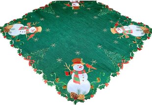 Рождественская скатерть с вышивкой ОС-303-С, 85х85 см цена и информация | Скатерти, салфетки | hansapost.ee