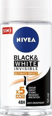 Шариковый дезодорант Nivea Men Black & White Invisible Ultimate Impact, 50 мл цена и информация | Дезодоранты | hansapost.ee