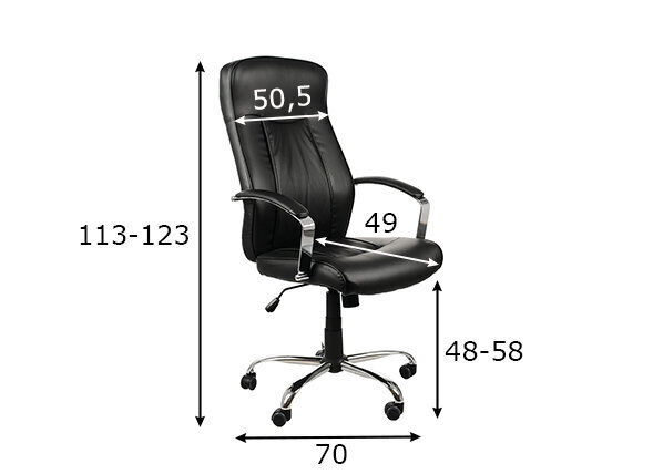 Kontoritool Stema ZN-9152, must цена и информация | Kontoritoolid | hansapost.ee