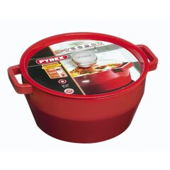 Кастрюля чугунная Pyrex SLOWCOOK 28см, 6,3л красная цена и информация | Pyrex Посуда и столовые приборы | hansapost.ee