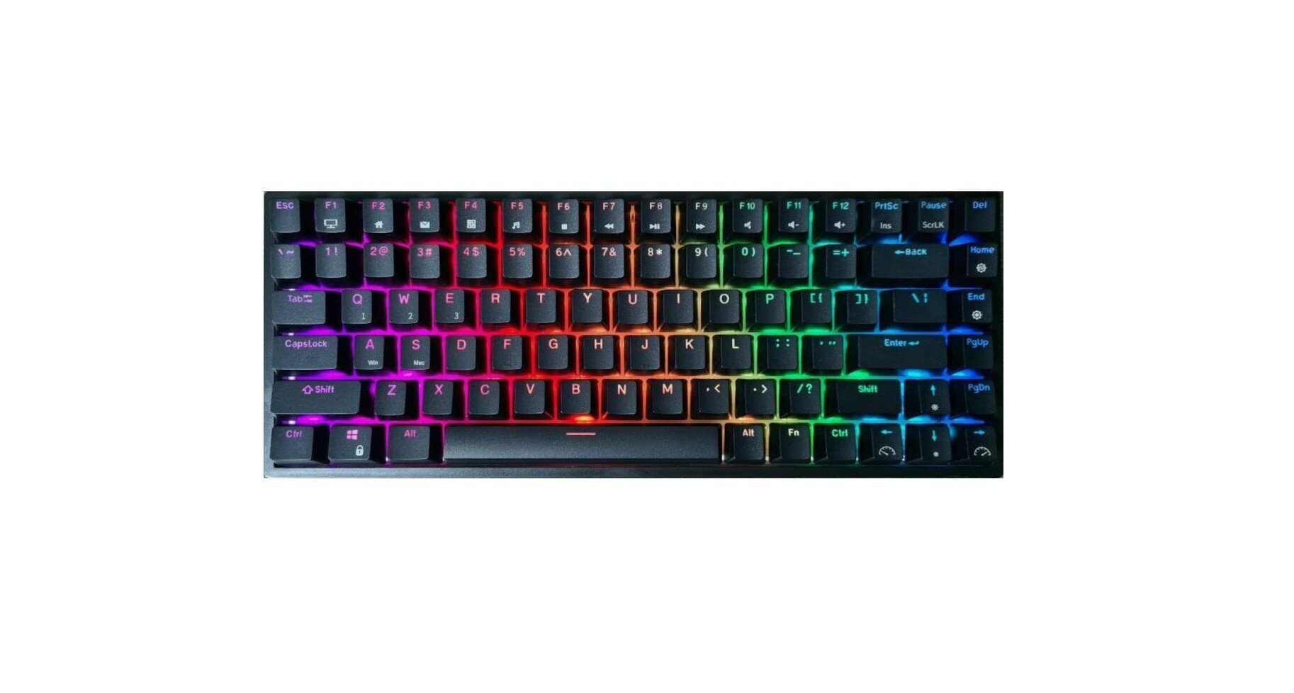 Royal Kludge RK84 TKL klaviatuur | 75%, Hot-swap, Red Switches, US, must цена и информация | Klaviatuurid | hansapost.ee