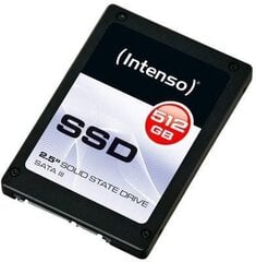 Kõvaketas INTENSO 3812450 SSD 512 GB 2.5" SATA3 hind ja info | Intenso Arvuti komponendid | hansapost.ee