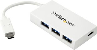 USB-jaotur Startech HB30C3A1CFBW hind ja info | USB adapterid ja jagajad | hansapost.ee
