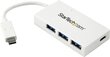 USB-jaotur Startech HB30C3A1CFBW цена и информация | USB adapterid ja jagajad | hansapost.ee