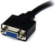 DVI-I -VGA Kaabel Startech DVIVGAMF8IN  Must 0,2 m цена и информация | Juhtmed ja kaablid | hansapost.ee