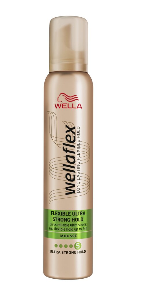 Ultratugeva fikseerimisega vahtkõvendi Wella flex Ultra Strong (Mousse) 200 ml цена и информация | Juuste viimistlusvahendid | hansapost.ee