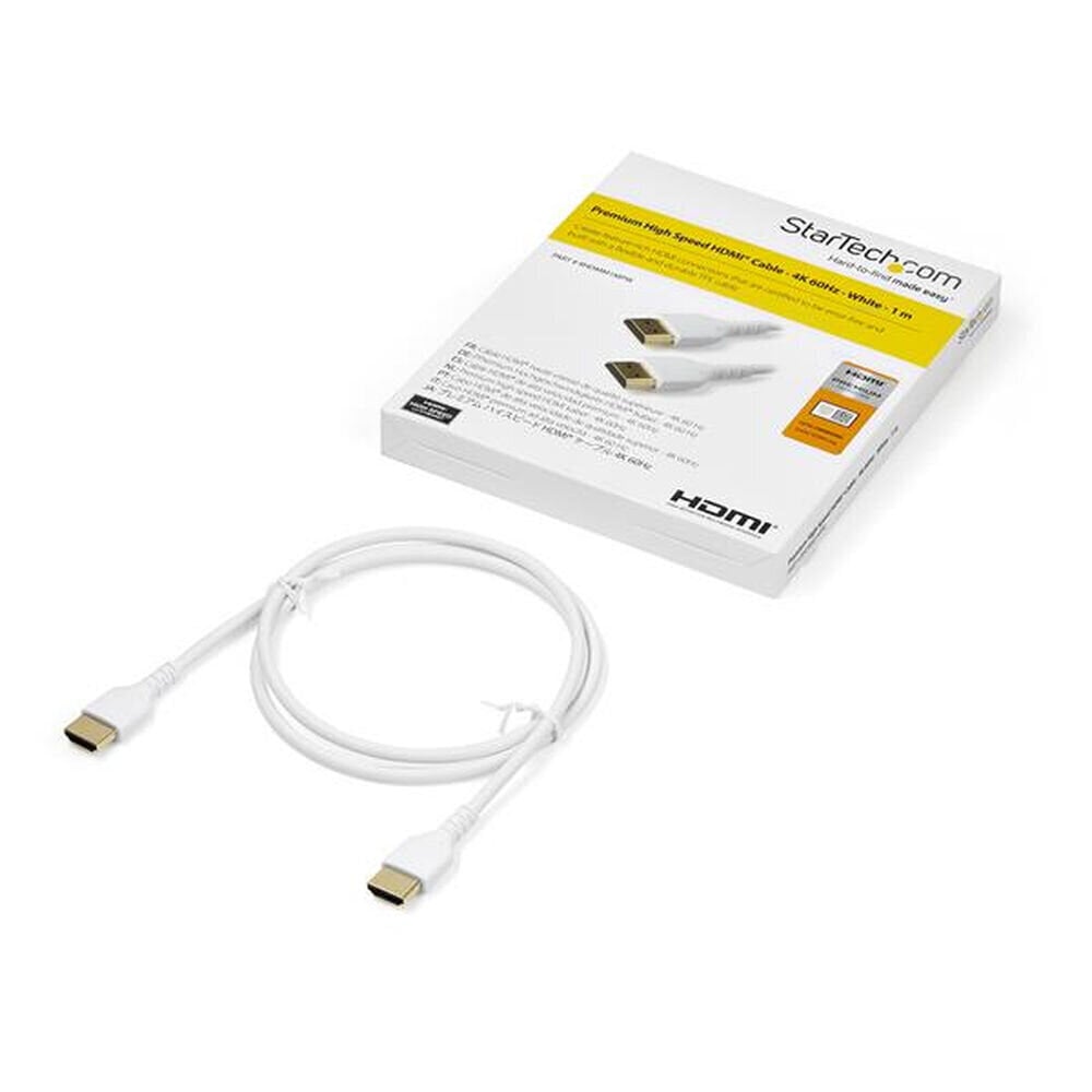 HDMI kabelis Startech RHDMM1MPW, 1 m цена и информация | Juhtmed ja kaablid | hansapost.ee