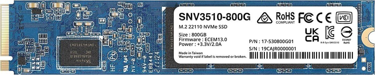 Synology SNV3510-800G 800 GB цена и информация | Sisemised kõvakettad | hansapost.ee