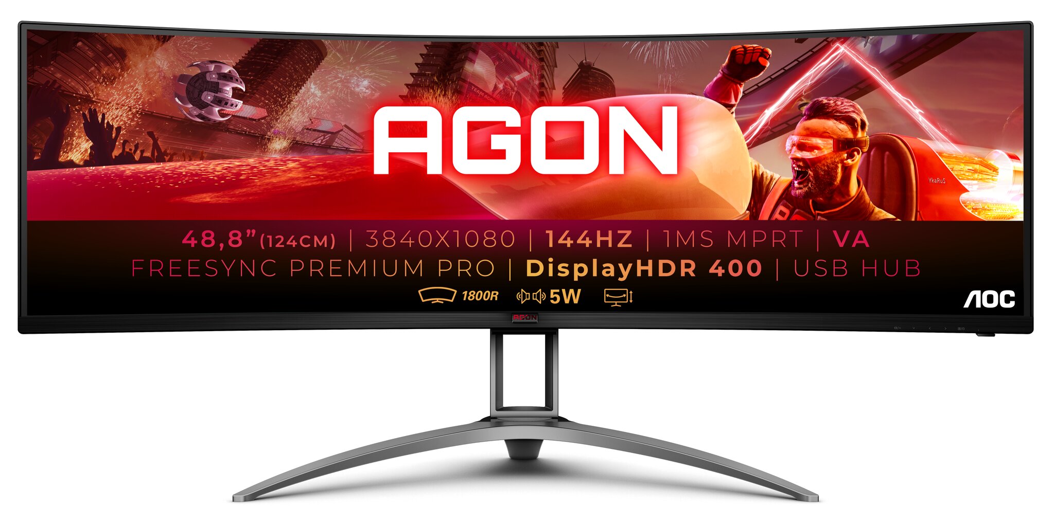 AOC AG493QCX цена и информация | Monitorid | hansapost.ee