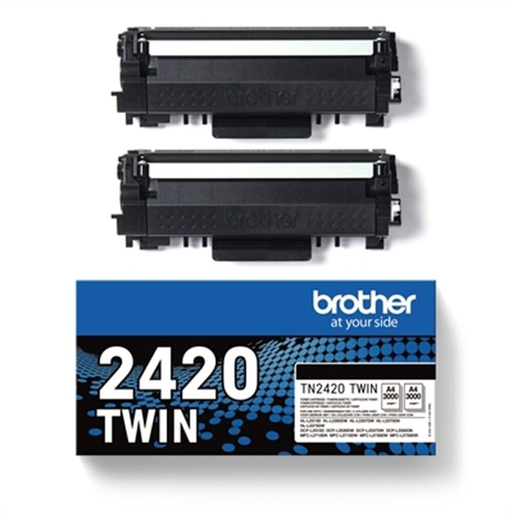 Brother TN2420TWIN, juoda цена и информация | Laserprinteri toonerid | hansapost.ee