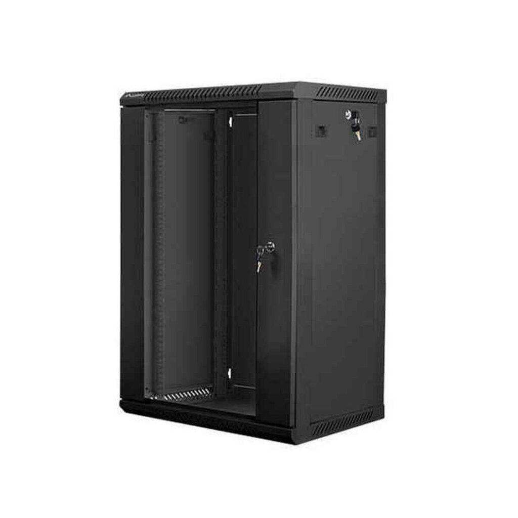 Wall-Mounted Rack 19'' 18U 600X450mm black hind ja info | Arvutikomponentide tarvikud | hansapost.ee